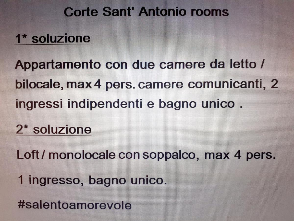 Corte Sant'Antonio Rooms Martano Exterior foto